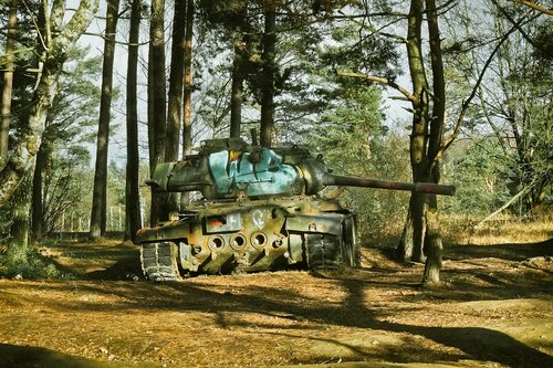lost places  panzer  wreck