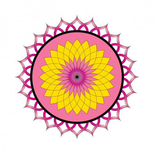 Lotus Flower Mandala Ornament