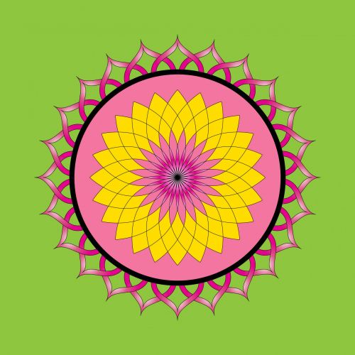 Lotus Flower Tile Pattern