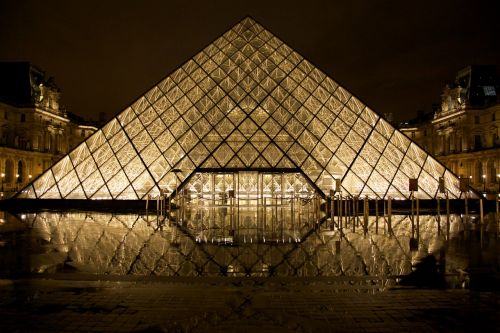 louvre glass pyramid paris