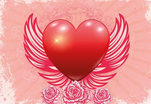 love heart wing