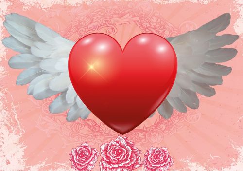 love heart wing