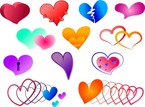love hearts shapes