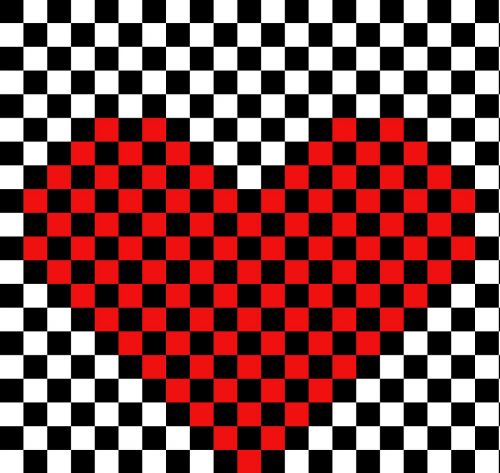 love heart pattern