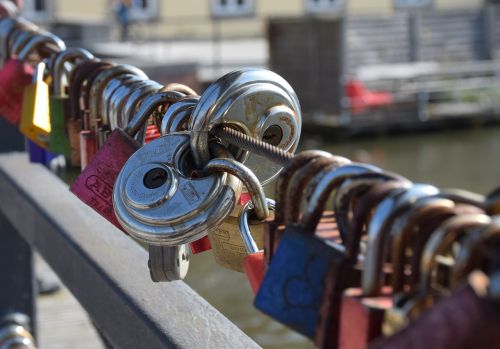 love padlocks bridge