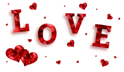 love hearts banner