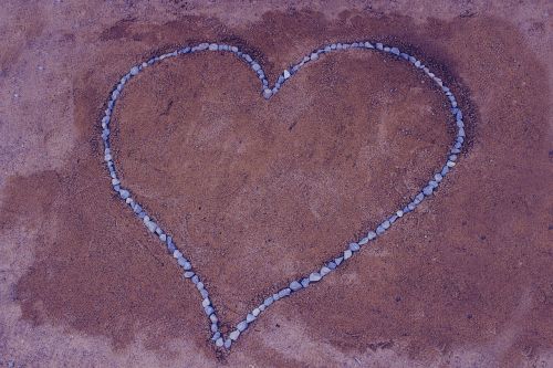 love love background stone heart shape