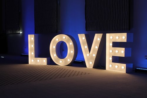 love  wedding  lights