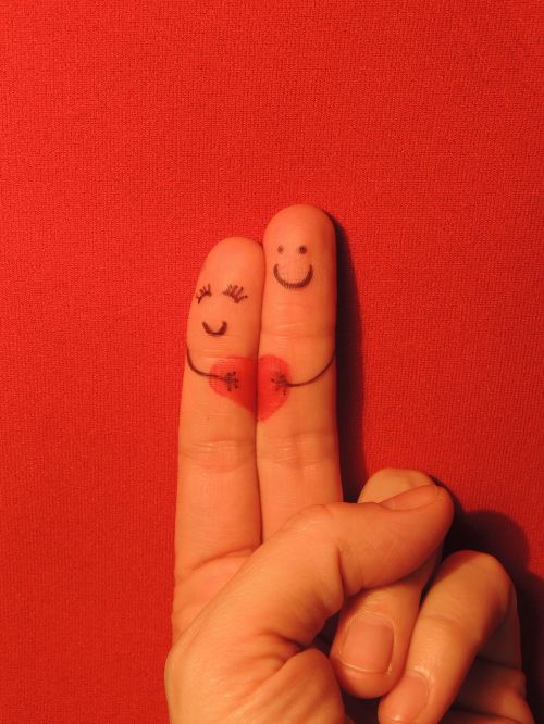 love romance fingers