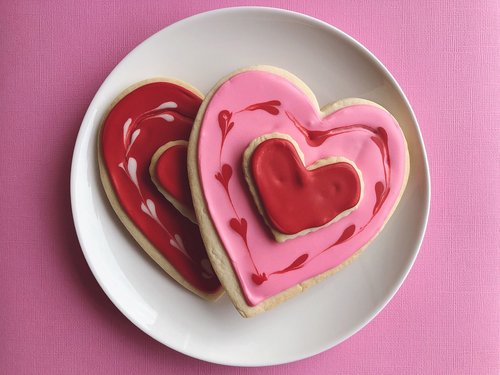 love  hearts  cookies