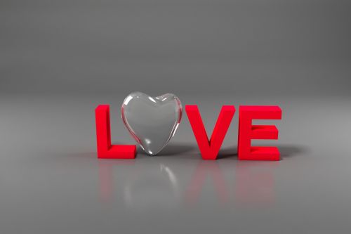 love 3d symbol love