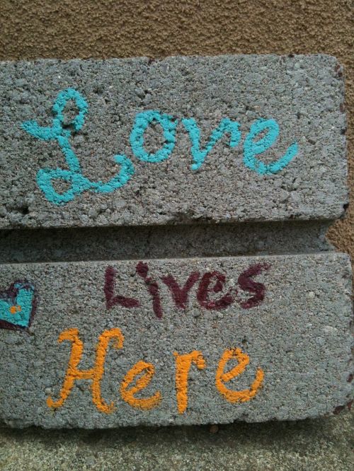 love brick paint