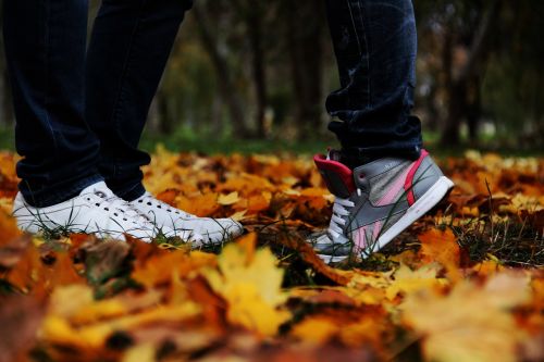 love couple sneakers