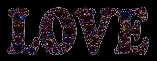love heart abstract