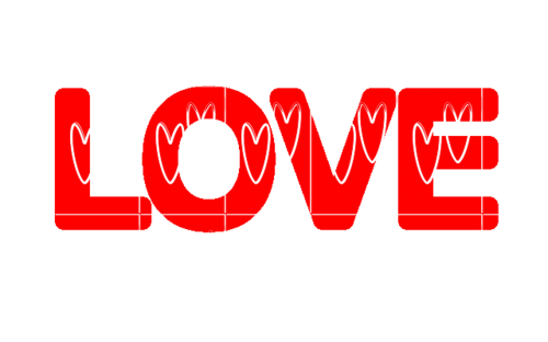love word-art valentine