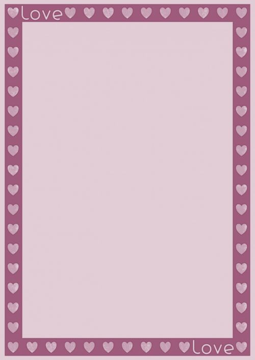 Love Heart Template