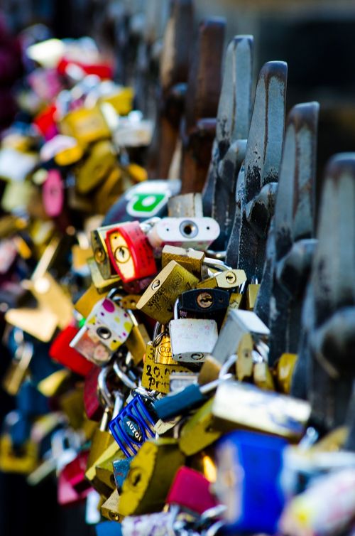 love locks love love castle