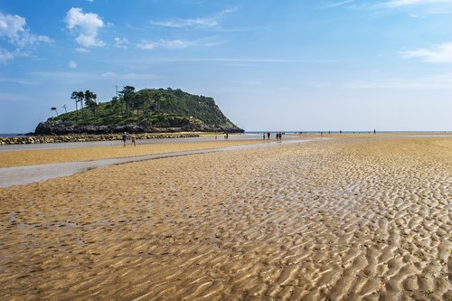 low tide  sea  landscape