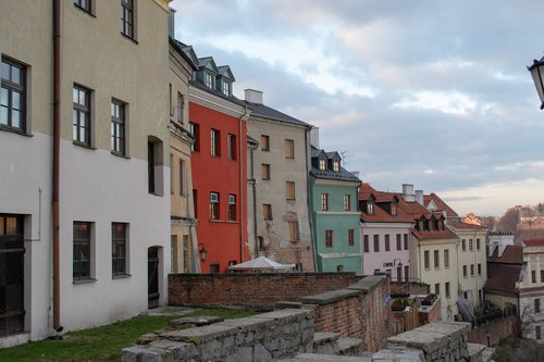 lublin  houses  color