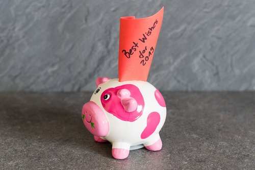 lucky pig  new year wishes  luck