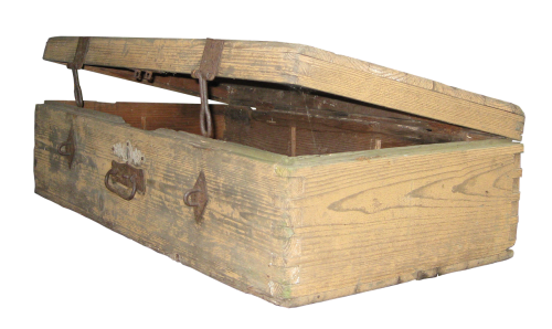 luggage wooden case old