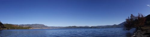 lugu lake in yunnan province girl country