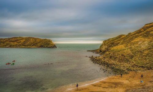 lulworth cove  landscape  beach