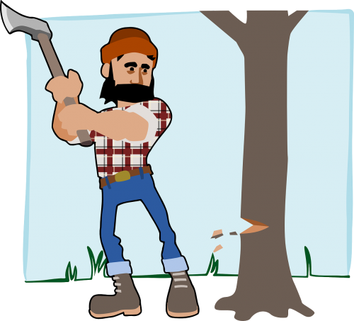 lumber lumberjack axe