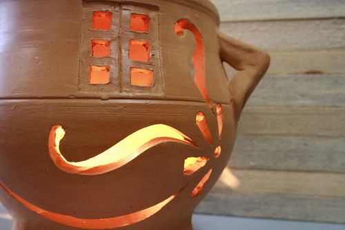 luminaire vase ceramics