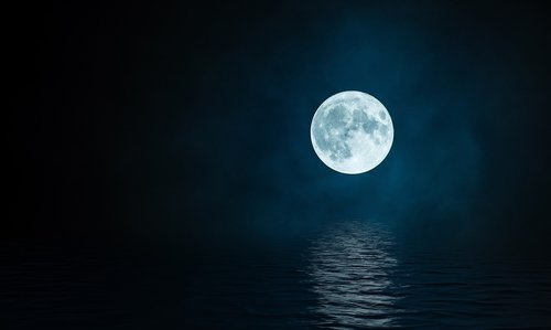 luna  reflection  night