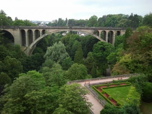 luxembourg bridge landscape