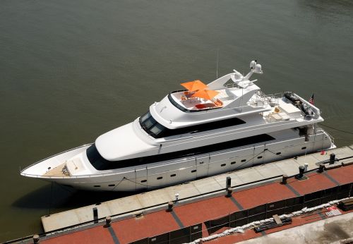 luxury yacht boat moored