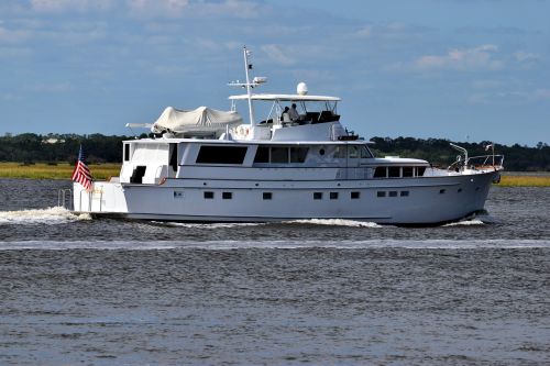luxury yacht boat river