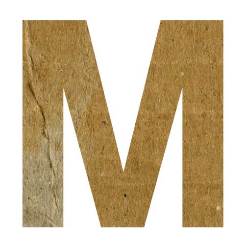 m alphabet letter