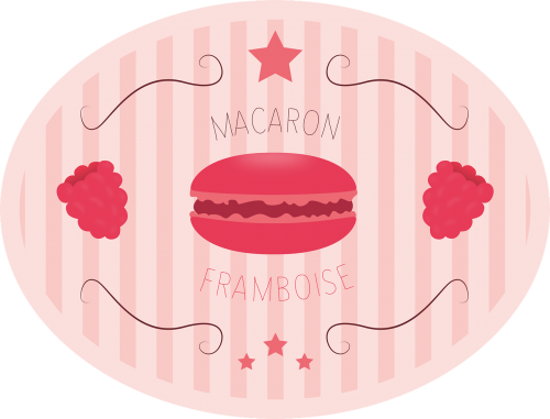 macaroon raspberry pink