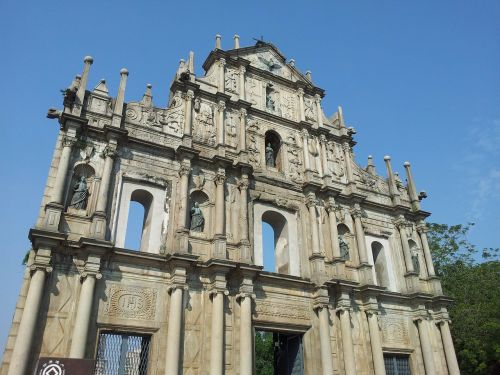 macau cathedral facade