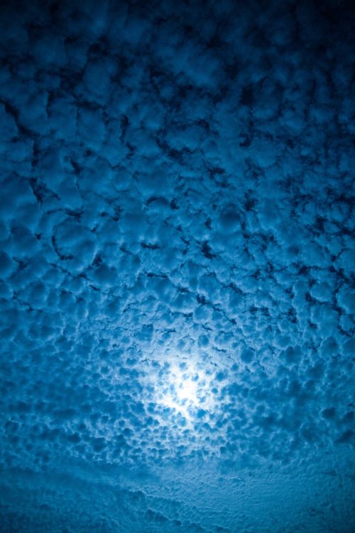mackerel sky moonlit night cloud