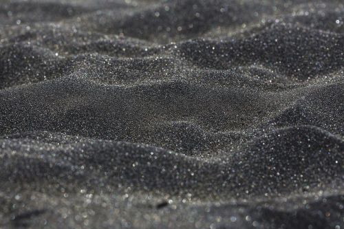 macro sand black