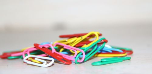 macro photography paper clip