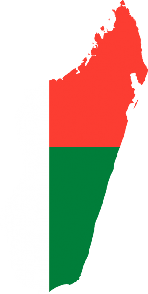 madagascar flag map