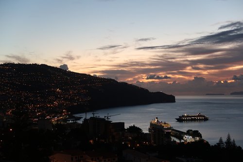 madeira  island  evening