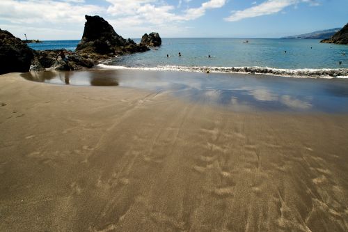 madeira sand beach rock