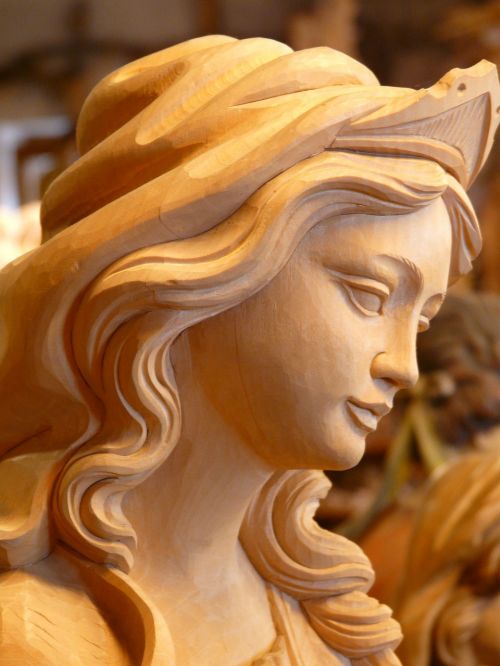 madonna wood carved