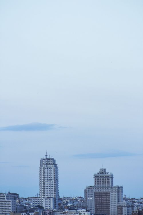 madrid tower spain building skyline