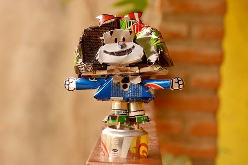 mafalda  robot  recycle