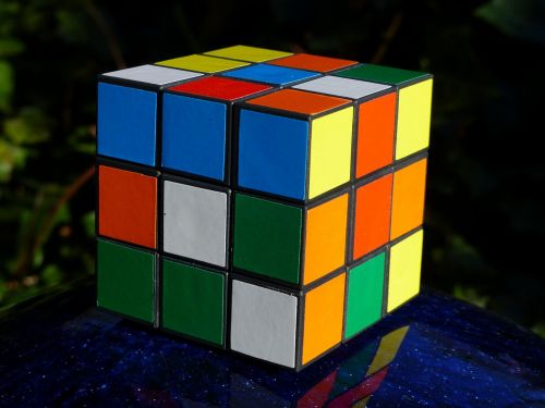 magic cube colorful color