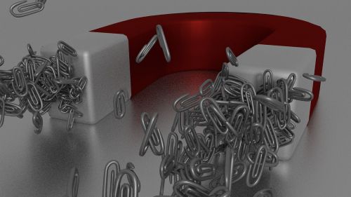 magnet paper clip red