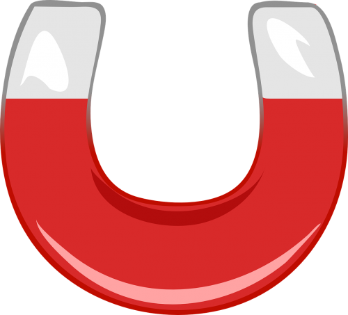 magnet horseshoe red