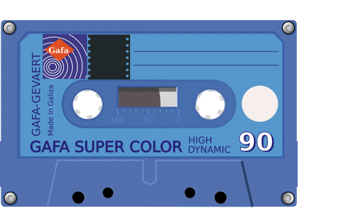 magnetic tape compact cassette plastic