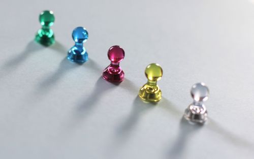 magnets colorful arrange